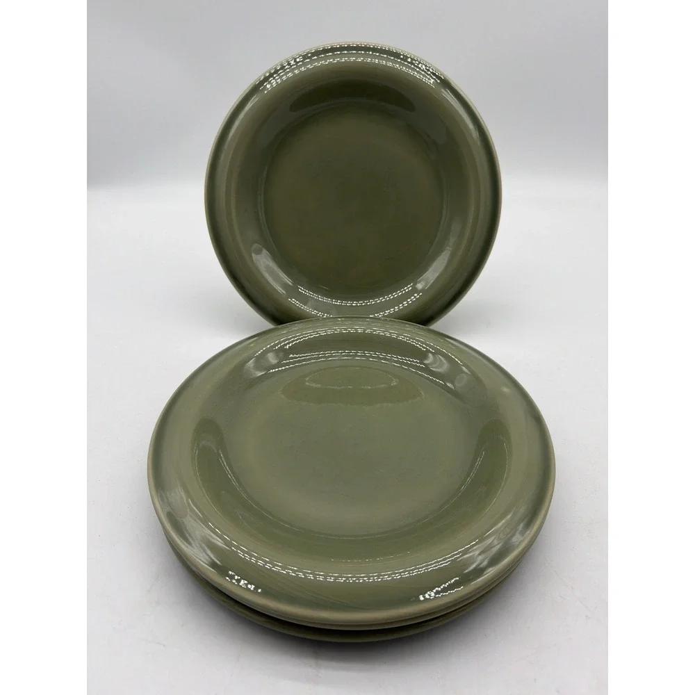 4 Crate & Barrel Salad Plates 9